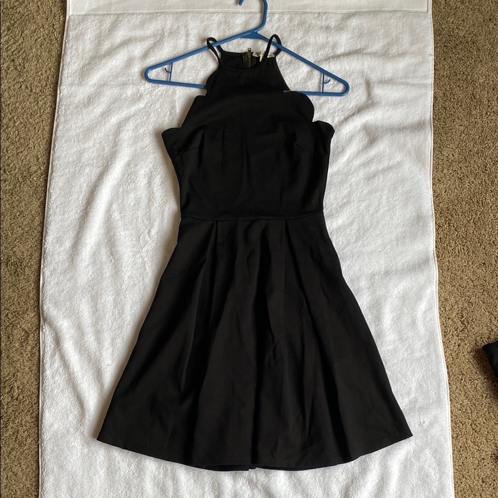 Charlotte Russe Scalloped Black Dress
